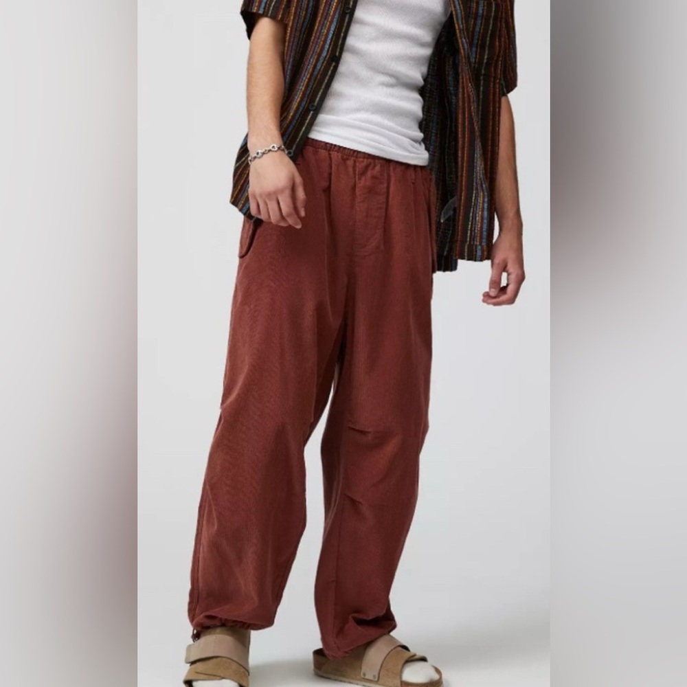 BDG Corduroy Baggy Balloon Pant Size Medium Tan Brown